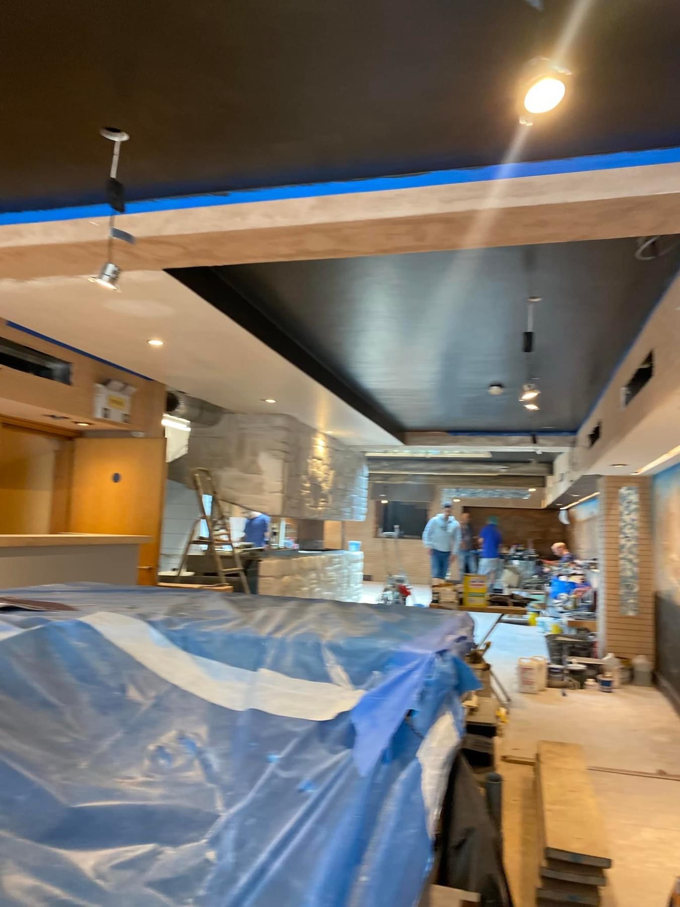 Restaurant commercial lighting fit-out