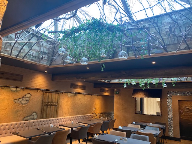 Restaurant skylight and downlight installation