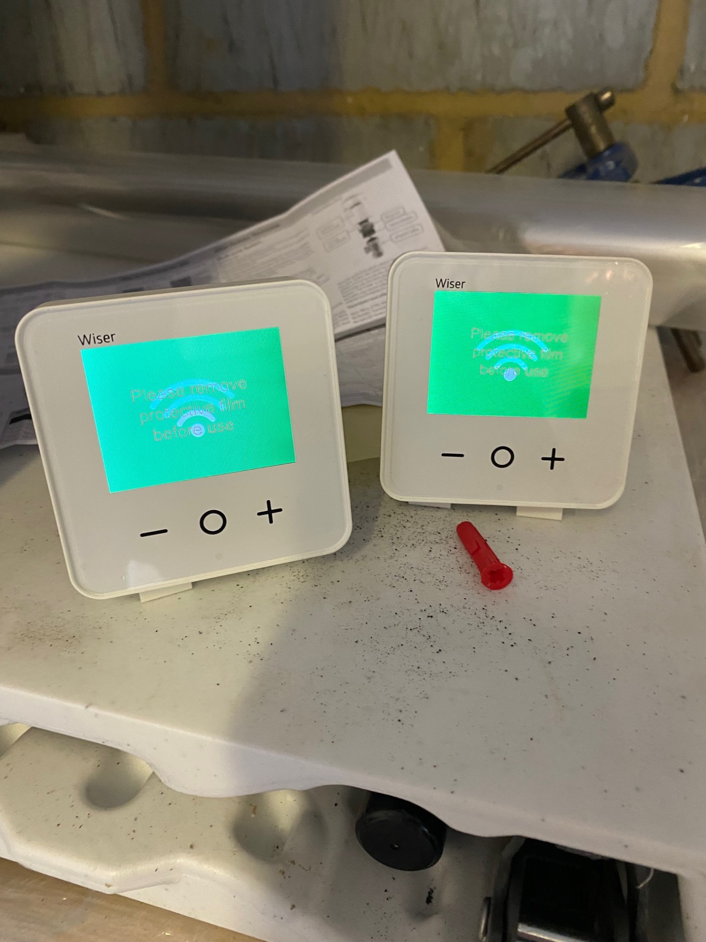 Smart thermostat and heating controls installed